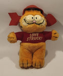 1978, 1981 Dakin Paws Garfield 'Love Struck!' 8 1/2" Tall Toy Plush Stuffed Character with Suction Cup Hanging