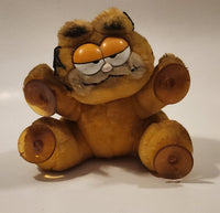 1978, 1981 Dakin Paws Garfield 'I'm Climbing Walls For You' 6 1/2" Tall Toy Plush Stuffed Character with Suction Cup Hanging