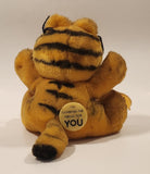 1978, 1981 Dakin Paws Garfield 'I'm Climbing Walls For You' 6 1/2" Tall Toy Plush Stuffed Character with Suction Cup Hanging