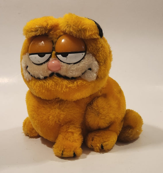 1978, 1981 Dakin Paws Garfield 6 1/2" Tall Toy Plush Stuffed Character