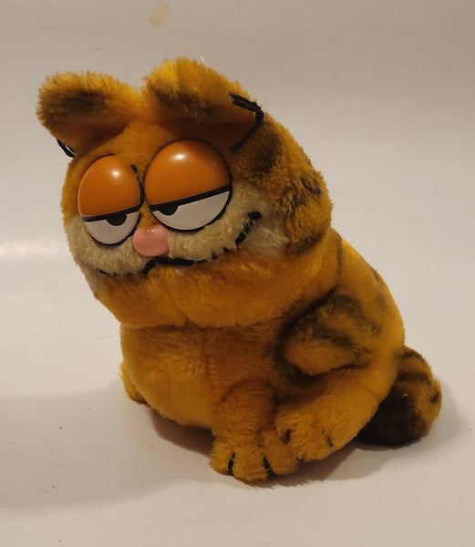 1978, 1981 Dakin Paws Garfield 6 1/2" Tall Toy Plush Stuffed Character