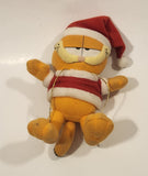 1978, 1981 Russell Stover Paws Garfield Christmas Santa Claus 9" Tall Toy Plush Stuffed Character