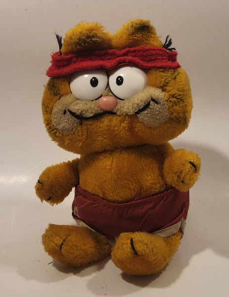 1978, 1981 Fun Farm Paws Garfield Gym Clothes 10" Tall Toy Plush Stuffed Character