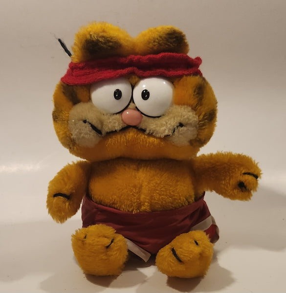 1978, 1981 Fun Farm Paws Garfield Gym Clothes 10" Tall Toy Plush Stuffed Character