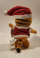 1978, 1981 Russell Stover Paws Garfield Christmas Santa Claus 9" Tall Toy Plush Stuffed Character With Tag