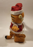 1978, 1981 Russell Stover Paws Garfield Christmas Santa Claus 9" Tall Toy Plush Stuffed Character With Tag