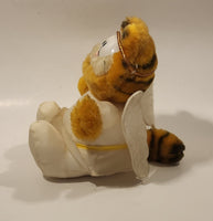 1990 McDonald's M-B Sales Paws Garfield Angel 7" Tall Toy Plush Stuffed Character