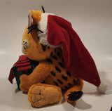 2005 Ty Beanie Babies Paws Garfield Christmas Santa Holding Present 9 1/2" Tall Toy Plush Stuffed Character with Tag