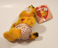 1978 1981 Dakin Paws Garfield Valentines Heart Shorts 7 1/2" Tall Toy Plush Stuffed Character with Tag