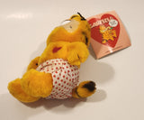 1978 1981 Dakin Paws Garfield Valentines Heart Shorts 7 1/2" Tall Toy Plush Stuffed Character with Tag