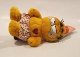 1978 1981 Dakin Paws Garfield Valentines Heart Shorts 7 1/2" Tall Toy Plush Stuffed Character with Tag