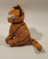 2004 Ty Beanie Babies Paws Garfield 'Cool Cat' with Black Pivoting Sunglasses 7" Tall Toy Plush Stuffed Character