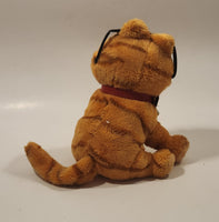 2004 Ty Beanie Babies Paws Garfield 'Cool Cat' with Black Pivoting Sunglasses 7" Tall Toy Plush Stuffed Character