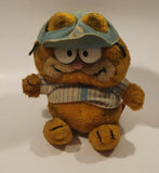 1978 1981 Fun Farm Paws Garfield Baseball Player 9 1/2" Tall Toy Plush Stuffed Character