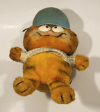 1978 1981 Fun Farm Paws Garfield Baseball Player 9 1/2" Tall Toy Plush Stuffed Character