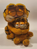 1978 1981 Dakin Paws Garfield Holding Plush 12" Tall Toy Plush Stuffed Character