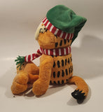 2006 Ty Beanie Buddy Paws Garfield Christmas 12" Tall Toy Plush Stuffed Character with Tag