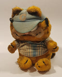 1978 1981 Fun Farm Paws Garfield Baseball Player 9 1/2" Tall Toy Plush Stuffed Character