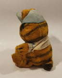 1978 1981 Fun Farm Paws Garfield Baseball Player 9 1/2" Tall Toy Plush Stuffed Character