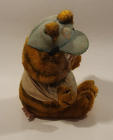 1978 1981 Fun Farm Paws Garfield Baseball Player 9 1/2" Tall Toy Plush Stuffed Character