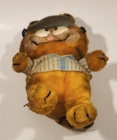 1978 1981 Fun Farm Paws Garfield Baseball Player 9 1/2" Tall Toy Plush Stuffed Character