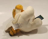 1990 McDonald's M-B Sales Paws Garfield Angel 7" Tall Toy Plush Stuffed Character with Tag