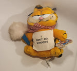 1978 1981 Dakin Paws Garfield Mother's Day Cleaner 'I Don't Do Windows" 9" Tall Toy Plush Stuffed Character with Tag