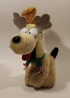 1990 McDonald's M-B Sales Paws Garfield Reindeer 9 1/2" Tall Toy Plush Stuffed Character