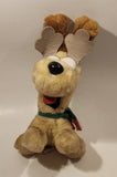 1990 McDonald's M-B Sales Paws Garfield Reindeer 9 1/2" Tall Toy Plush Stuffed Character