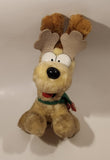 1990 McDonald's M-B Sales Paws Garfield Reindeer 9 1/2" Tall Toy Plush Stuffed Character