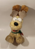 1990 McDonald's M-B Sales Paws Garfield Reindeer 9 1/2" Tall Toy Plush Stuffed Character