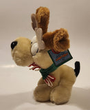 1990 McDonald's M-B Sales Paws Garfield Reindeer 9 1/2" Tall Toy Plush Stuffed Character with Tag