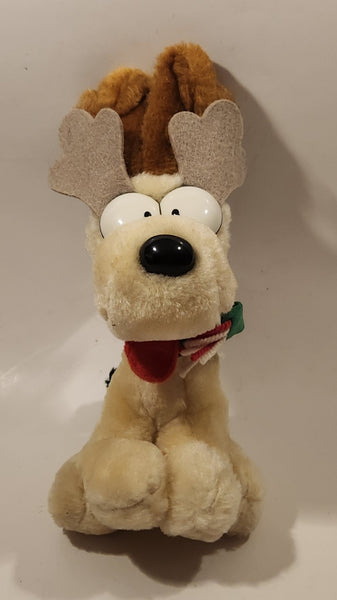 1990 McDonald's M-B Sales Paws Garfield Reindeer 9 1/2" Tall Toy Plush Stuffed Character with Tag