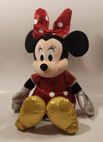 2013 Ty Sparkle Disney Minnie Mouse 16" Tall Toy Plush Stuffed Character