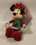 2013 Just Play Disney Minnie Mouse Christmas 10" Tall Toy Plush Stuffed Character with Tags