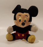 Disneyland Walt Disney World Mickey Mouse Sitting 7 1/2" Tall Toy Plush Stuffed Character