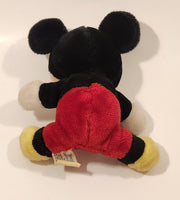 Disneyland Walt Disney World Mickey Mouse Sitting 7 1/2" Tall Toy Plush Stuffed Character