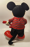 2010 Mattel Fisher Price Disney Mickey Mouse Rock Star with Guitar Animated Sing Moving 14" Tall Toy Plush Stuffed Character