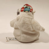 1999 Coca Cola Polar Bear in Plaid Baseball Cap 6" Tall Toy Stuffed Plush Mascot with Tag