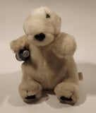 1996 Coca Cola Polar Bear with Bottle 6 1/2" Tall Toy Stuffed Plush Mascot