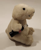 1996 Coca Cola Polar Bear with Bottle 6 1/2" Tall Toy Stuffed Plush Mascot