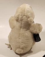 1996 Coca Cola Polar Bear with Bottle 6 1/2" Tall Toy Stuffed Plush Mascot