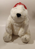 1995 Dakin Cola Polar Bear with Red Hat 12" Tall Toy Stuffed Plush Mascot with Tag