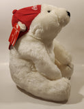 1995 Dakin Cola Polar Bear with Red Hat 12" Tall Toy Stuffed Plush Mascot with Tag