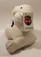 1996 Play By Play Coca Cola Polar Bear 7 1/2" Tall Toy Stuffed Plush Mascot with Tag