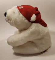 1995 Dakin Cola Polar Bear with Red Hat 12" Tall Toy Stuffed Plush Mascot with Tag