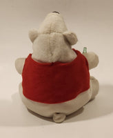 1996 Cola Polar Bear with Red Vest 6" Tall Toy Stuffed Plush Mascot