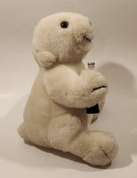 1996 Coca Cola Polar Bear with Bottle 8 1/2" Tall Toy Stuffed Plush Mascot