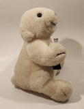 1996 Coca Cola Polar Bear with Bottle 8 1/2" Tall Toy Stuffed Plush Mascot