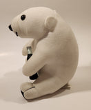 1993 Coca Cola Polar Bear with Bottle 8" Tall Toy Stuffed Plush Mascot